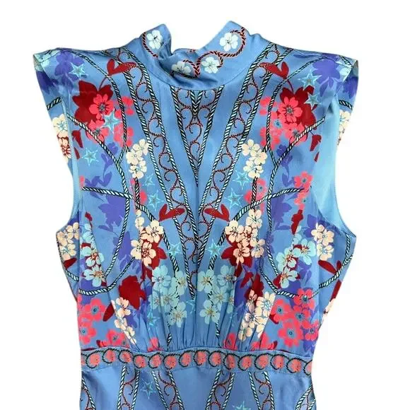 saloni sakura falls fleur midi dress Saloni Sakura Falls Fleur Midi Dress in Blue Multi, Size US 4 is available  for purchase on au PAY Market - Imported Goods Online Store Co.Ltd. | au  PAY Market